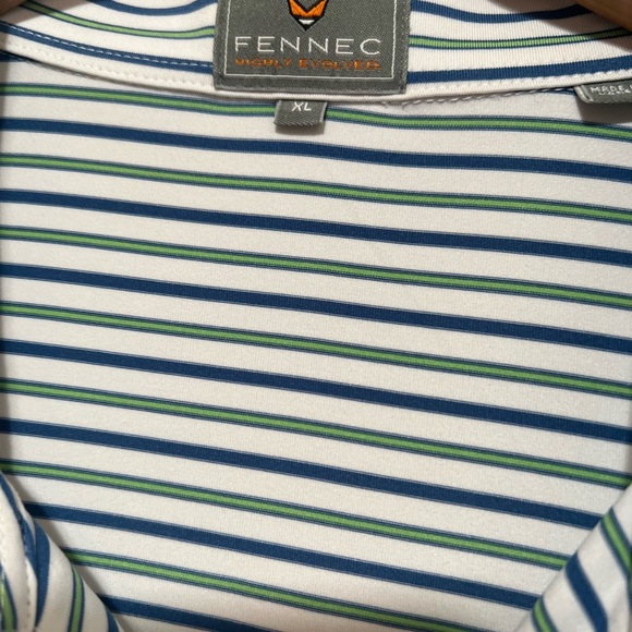 FENNEC STRIPE POLO SHIRT-Poly/Span moisture wicking stretch XL. - Picture 4 of 8